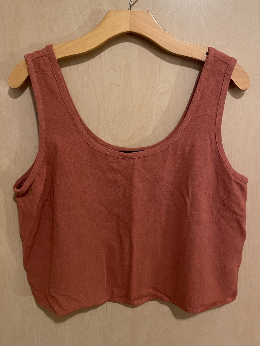Terracotta Crop Tank Top